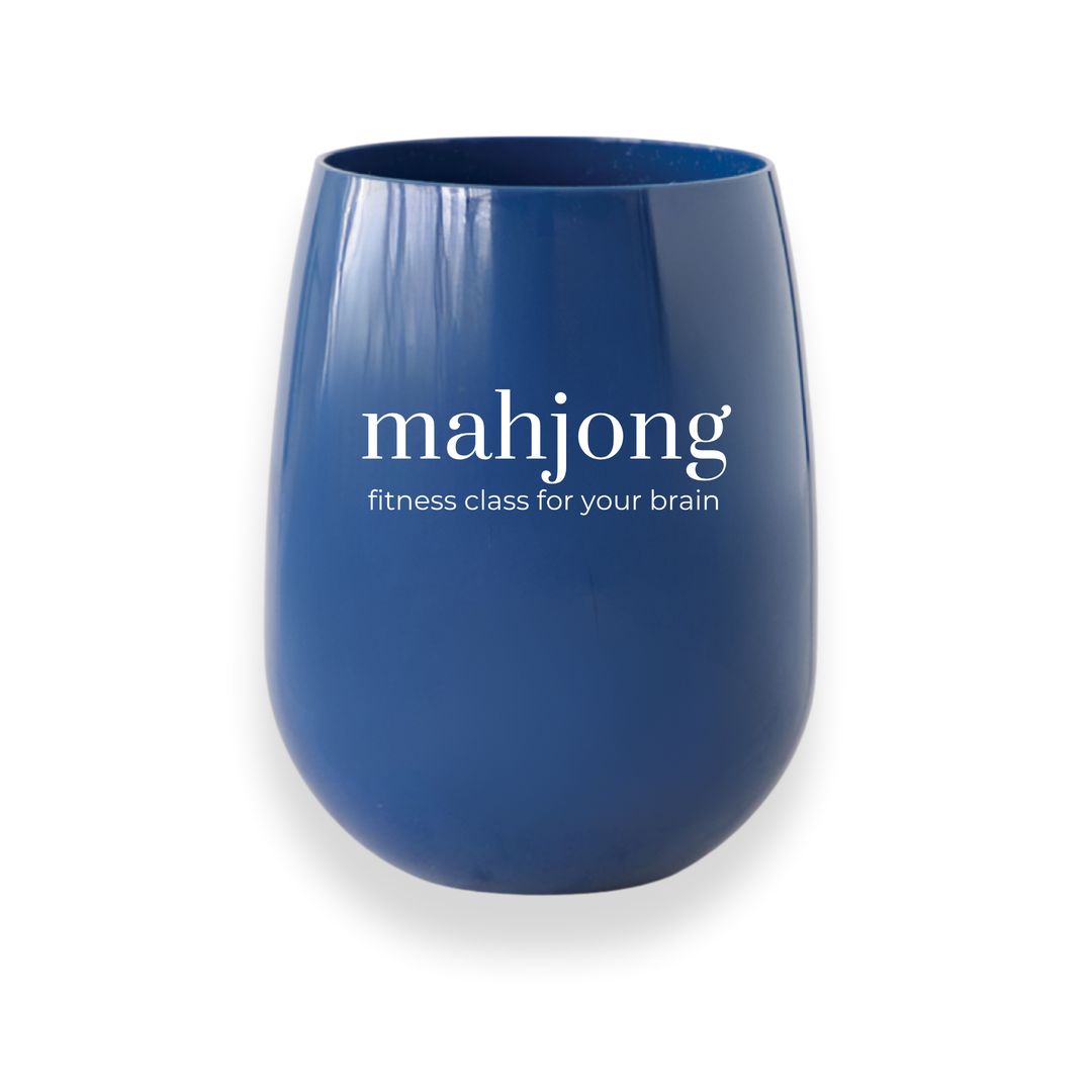 Let's Talk Mahjong "Fitness Class" Stemless Wine