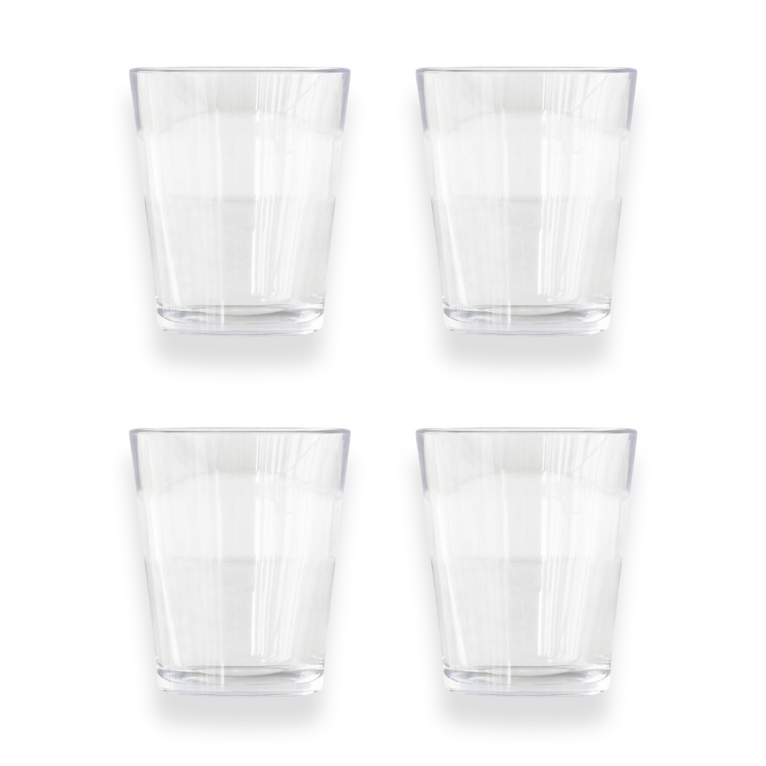 4 Pack Unbreakable Rocks Glasses