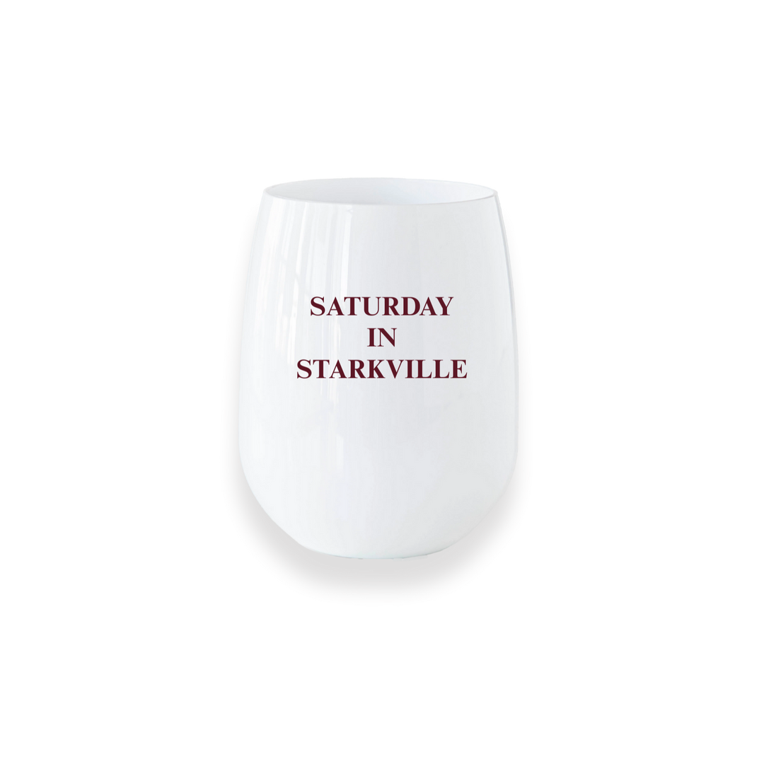 Mississippi State "Saturday in Starkville" Stemless Wine