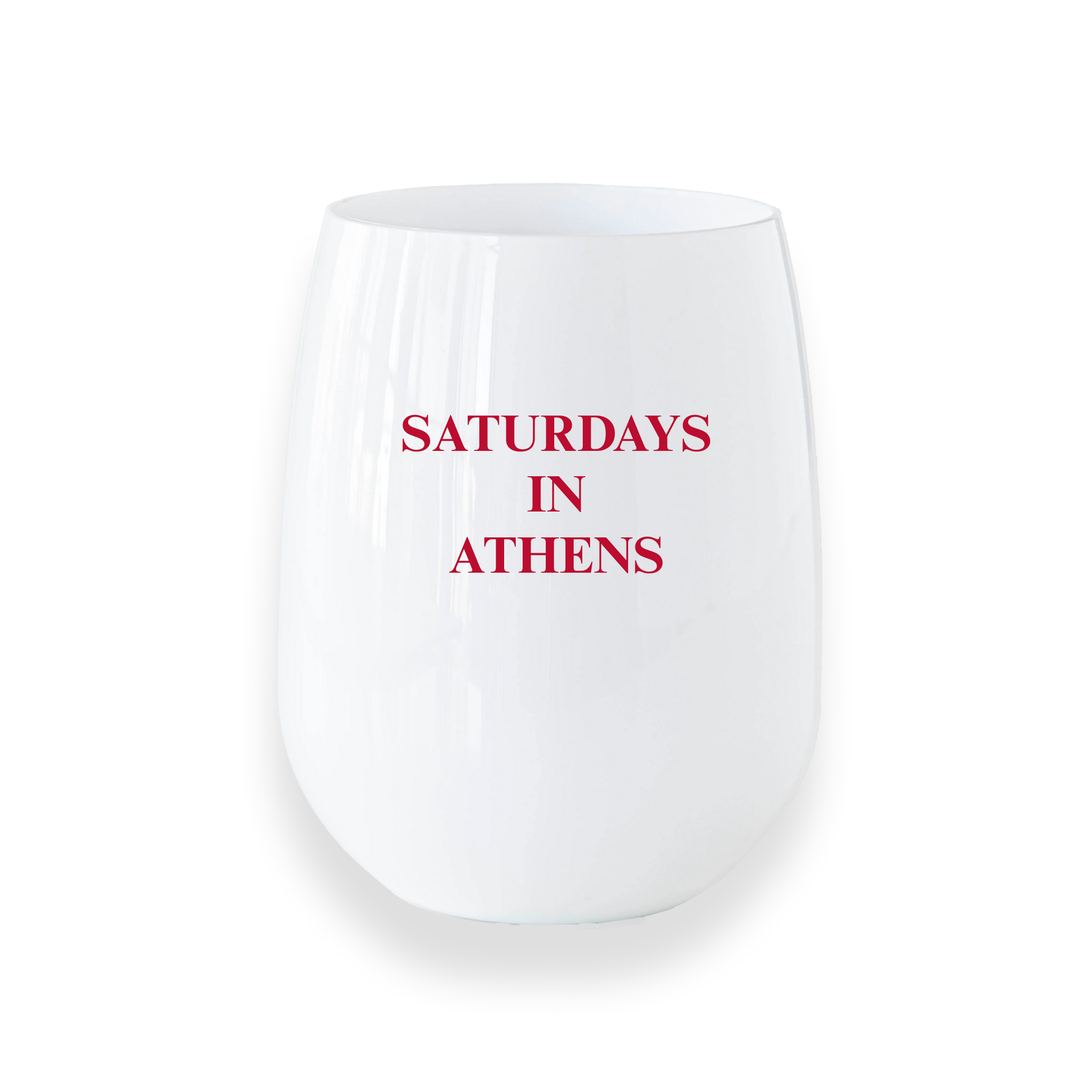 Georgia "Saturdays in Athens" Stemless Wine