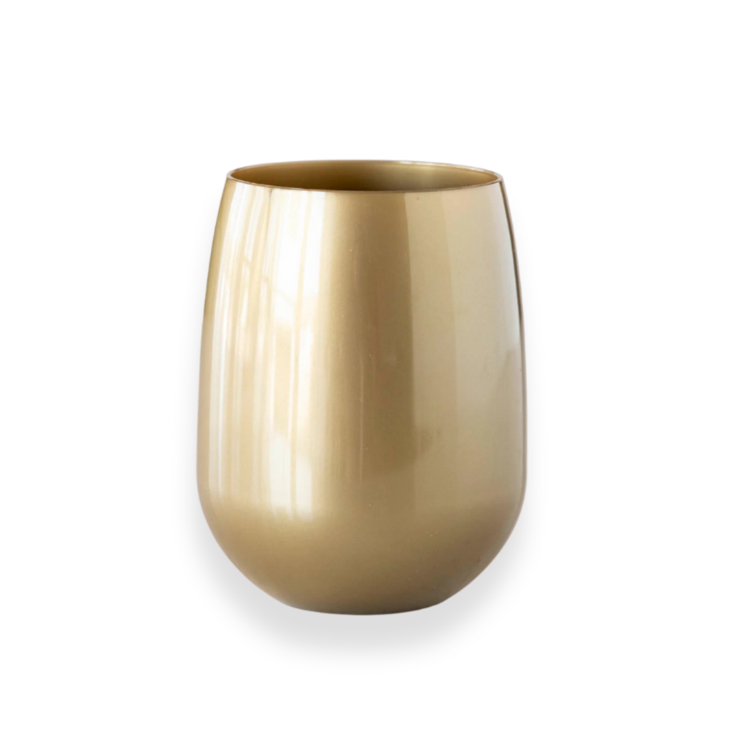 Honeycomb 4 Pack Luxe Stemless Wine Glasses
