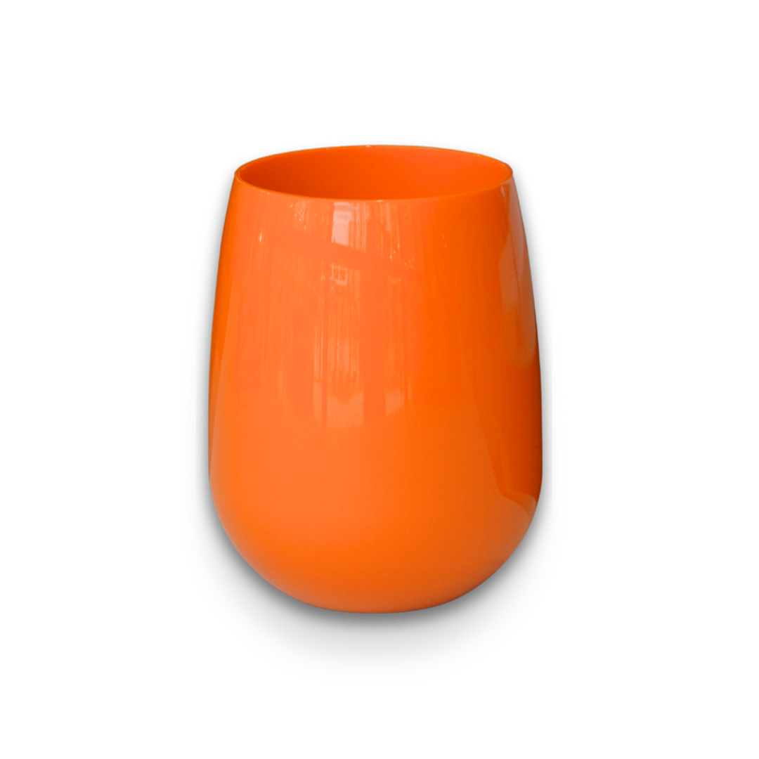 Tangerine Dream 4 Pack Luxe Stemless Wine Glasses