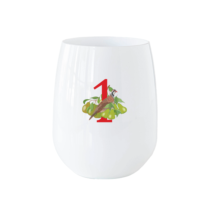 12 Days of Christmas Stemless Wine - Set of 12