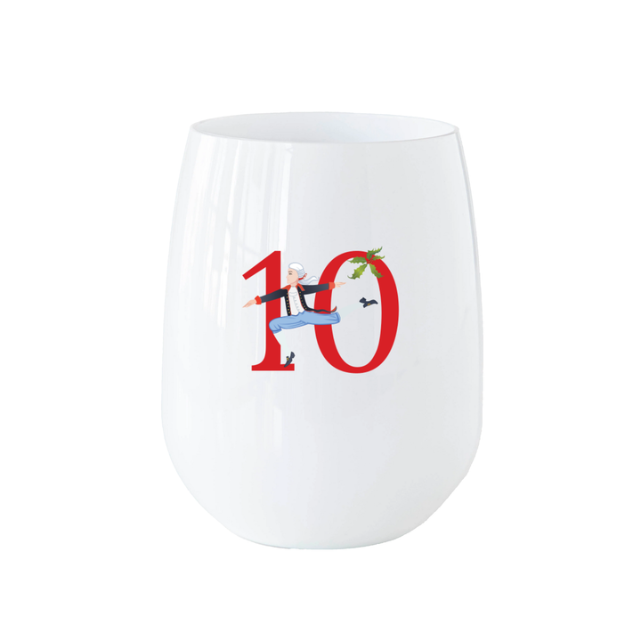 12 Days of Christmas Stemless Wine - Set of 12