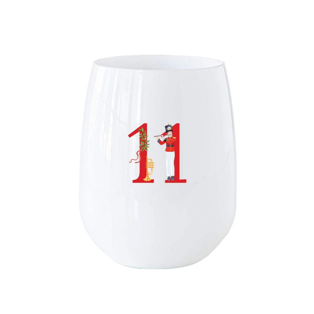 12 Days of Christmas Stemless Wine - Set of 12