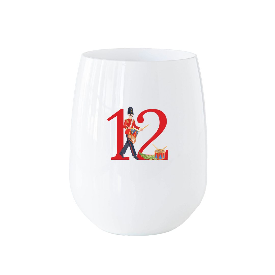 12 Days of Christmas Stemless Wine - Set of 12