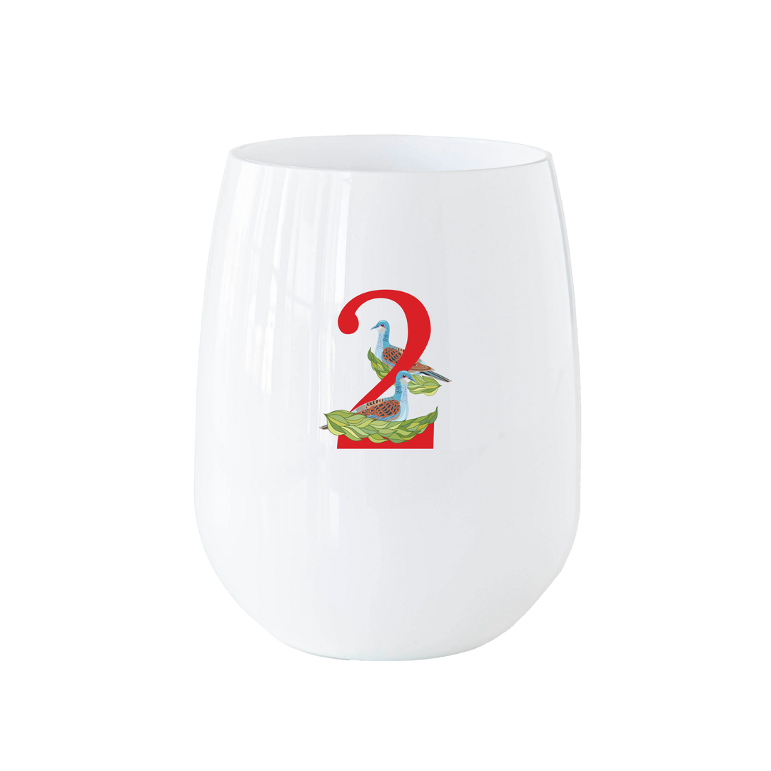 12 Days of Christmas Stemless Wine - Set of 12