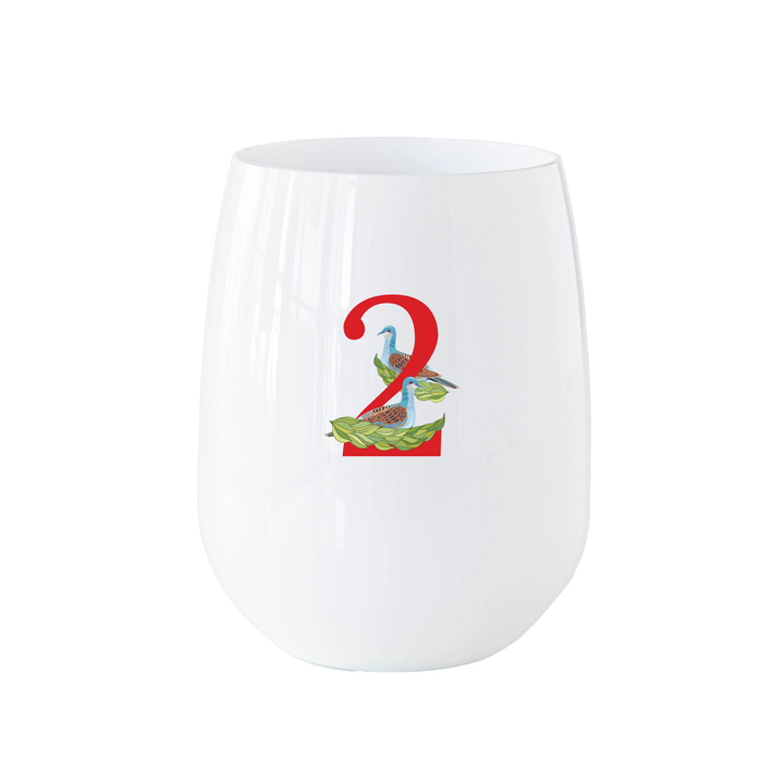 12 Days of Christmas Stemless Wine - Set of 12