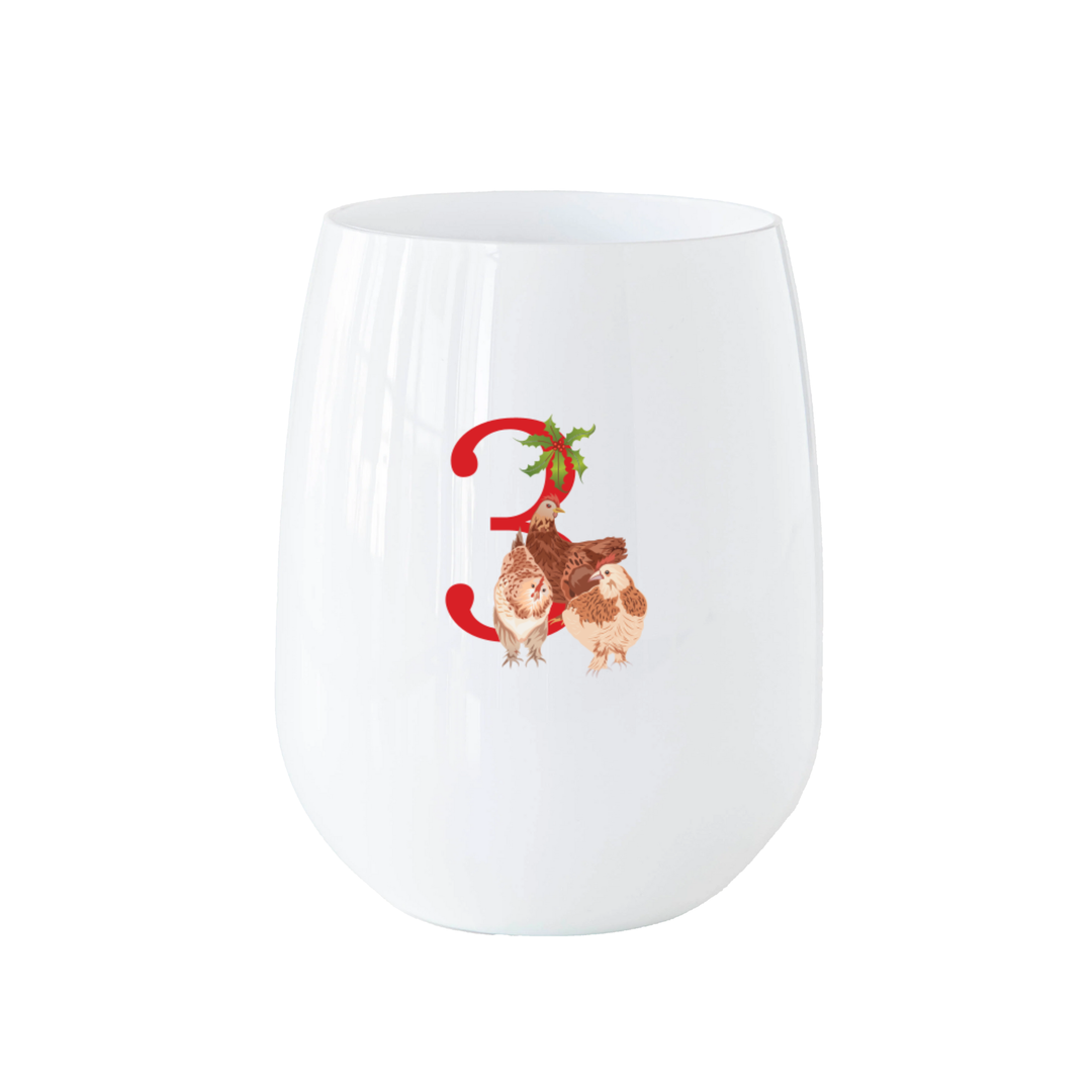 12 Days of Christmas Stemless Wine - Set of 12