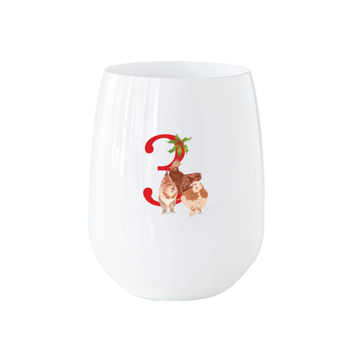 12 Days of Christmas Stemless Wine - Set of 12