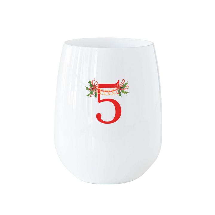 12 Days of Christmas Stemless Wine - Set of 12