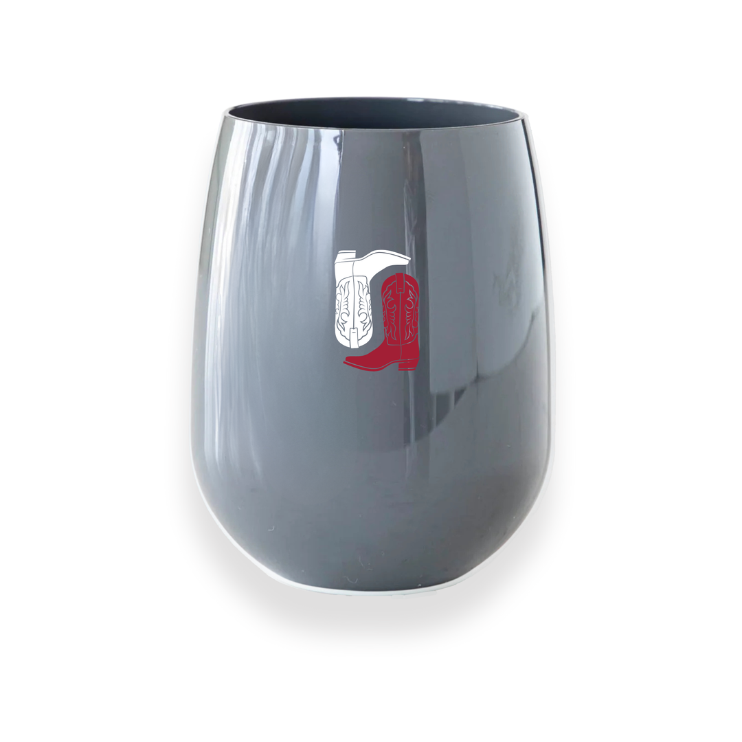 Alabama Boots Stemless Wine