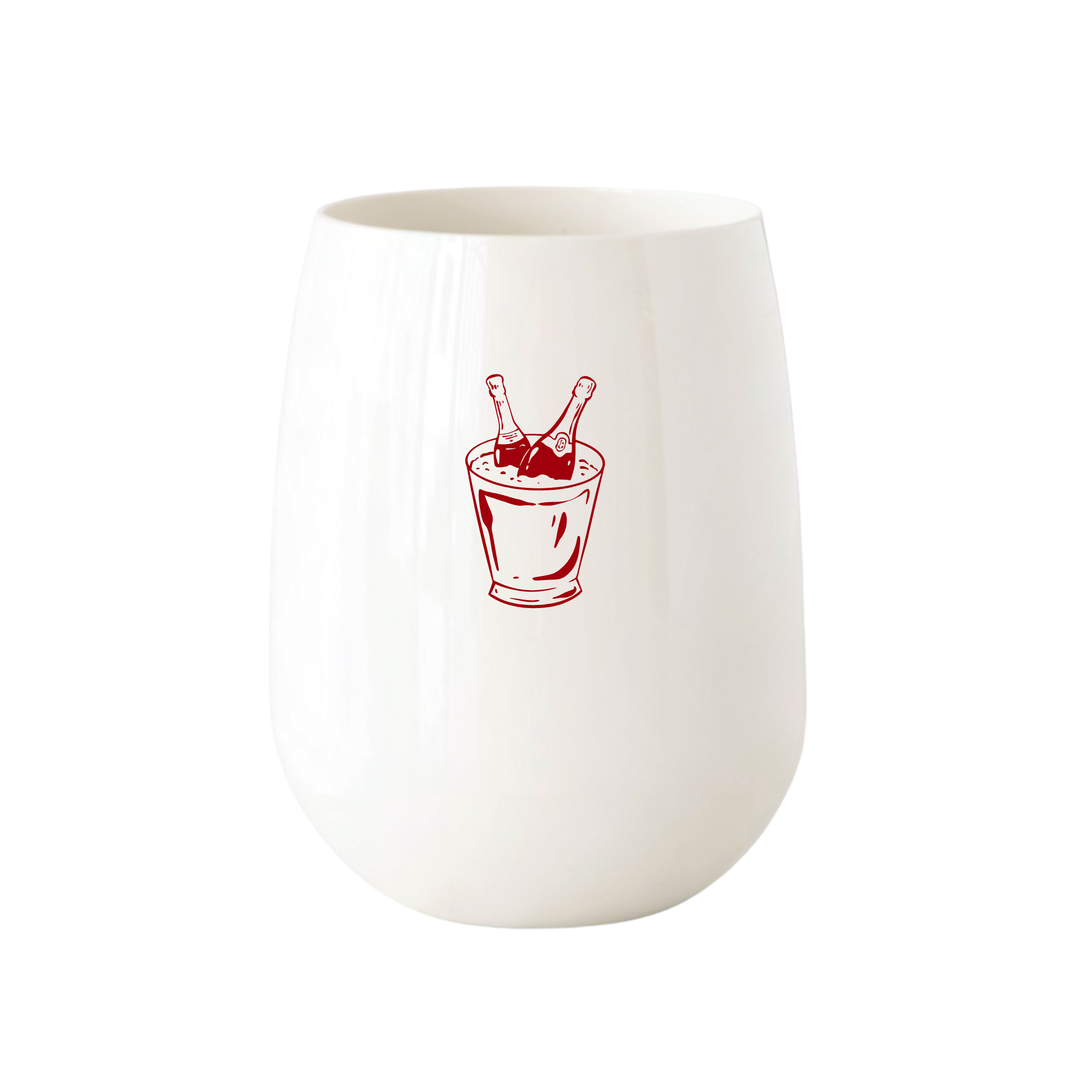 Champagne Bucket Stemless Wine – Choose Icon Color