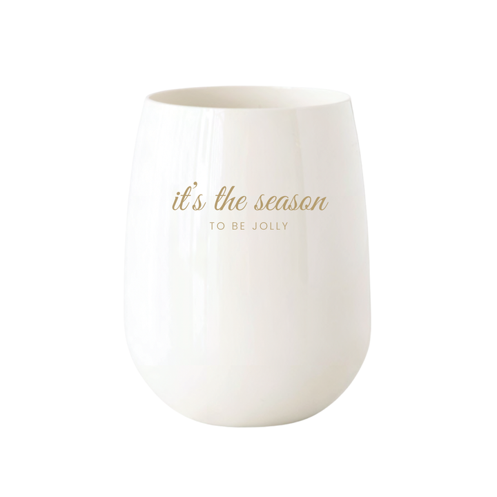 "Its the Season" Stemless Wine – Choose Icon Color