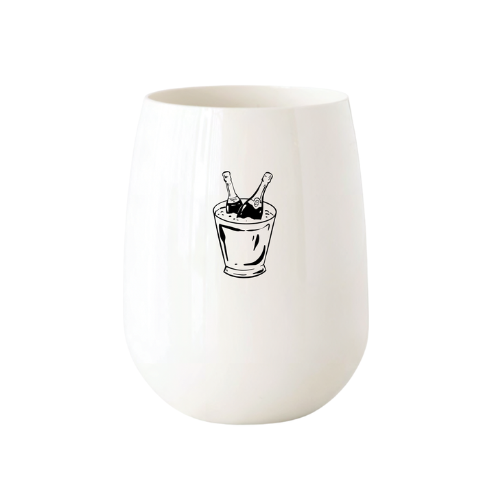 Champagne Bucket Stemless Wine – Choose Icon Color