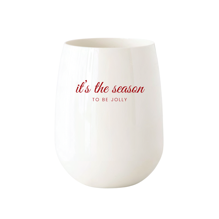 "Its the Season" Stemless Wine – Choose Icon Color
