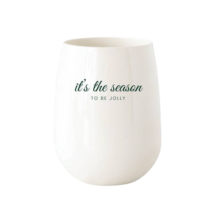 "Its the Season" Stemless Wine – Choose Icon Color