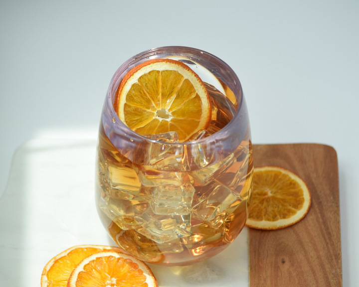 Clear 4 Pack Luxe Stemless Wine Glasses