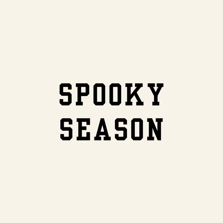 "Spooky Season" Stemless Wine - {Sand}