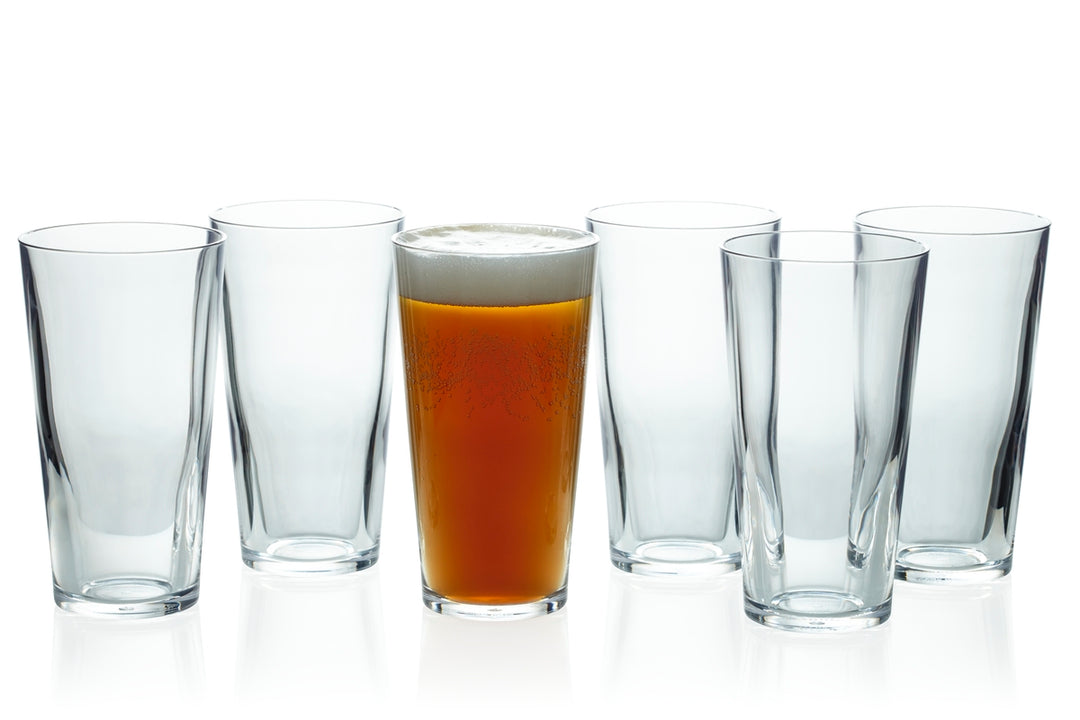 2 Pack Clear Unbreakable Pint Glass