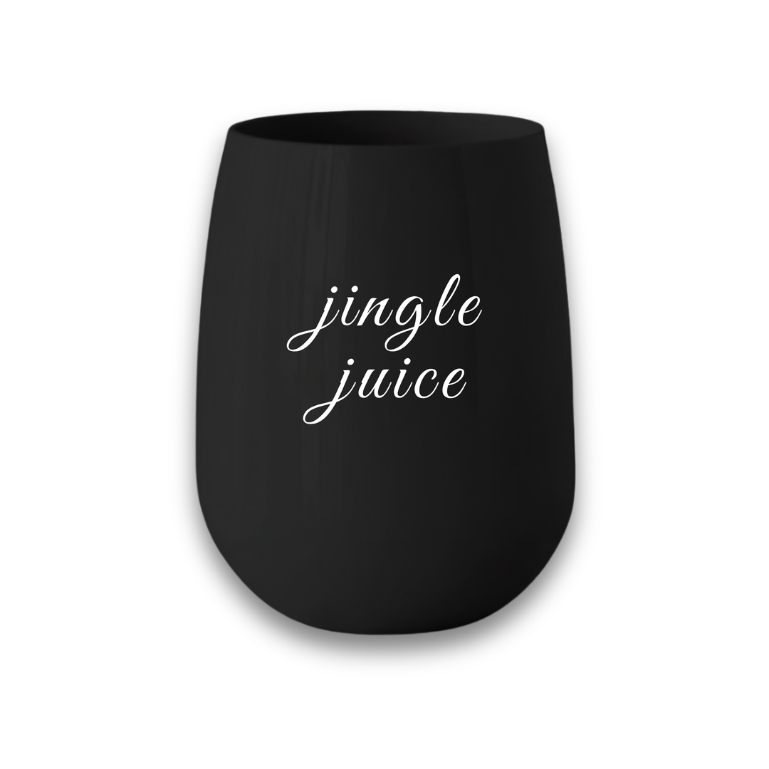 "Jingle Juice" Stemless Wine – Choose Cup Color
