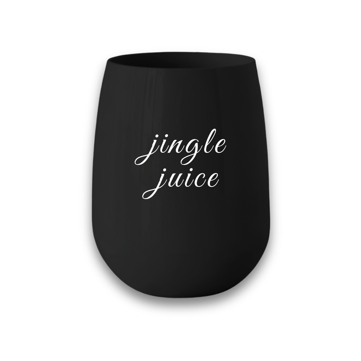 "Jingle Juice" Stemless Wine – Choose Cup Color