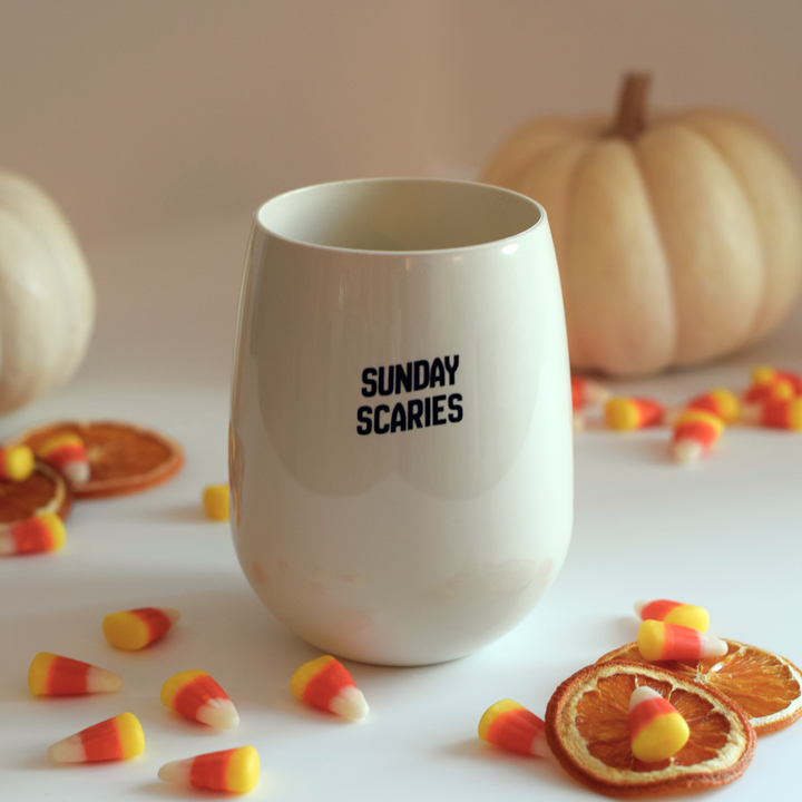 "Sunday Scaries" Stemless Wine - {Sand}