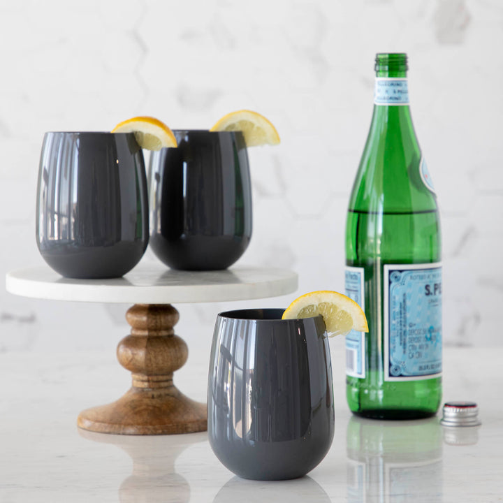Symglass Unbreakable Stemless Wine - Set of 4 {Slate}