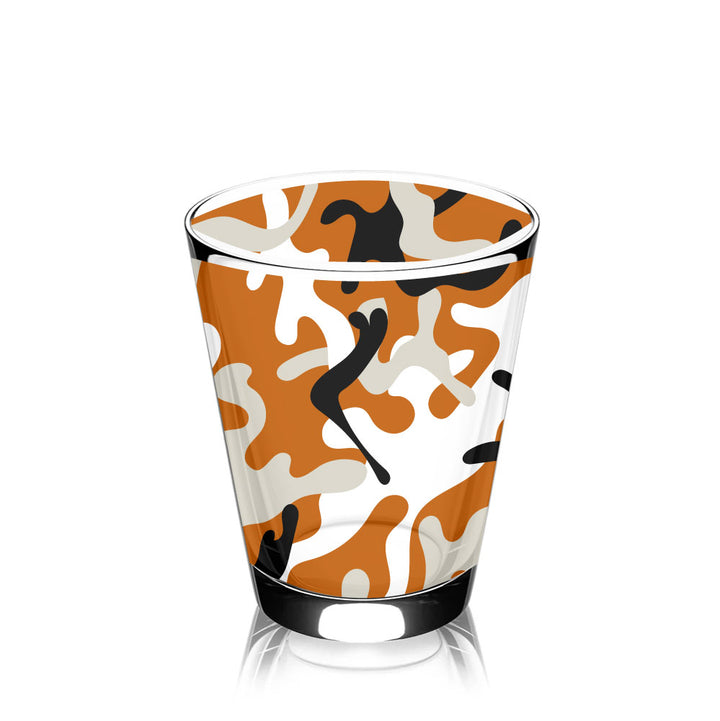 Texas Camo Rocks Glass