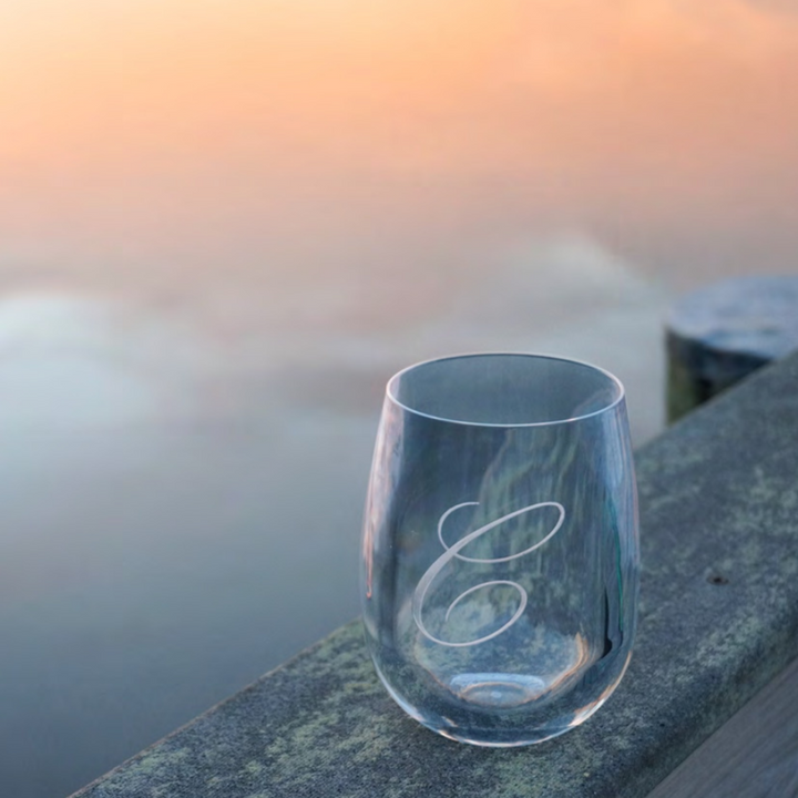 Clear 4 Pack Luxe Stemless Wine Glasses
