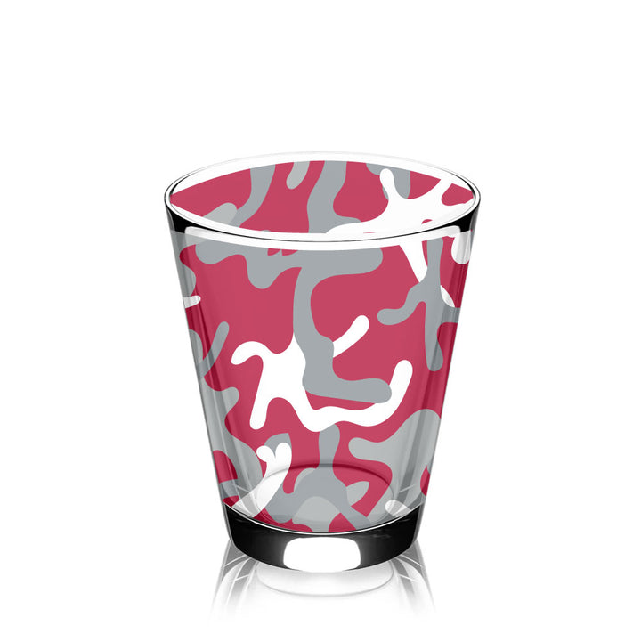 Alabama Gameday Camo Rocks Glass