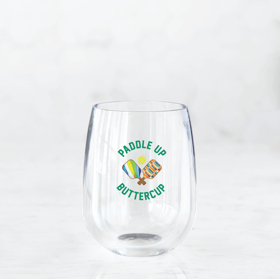 Stemless Wine - Pickleball Paddle Up!