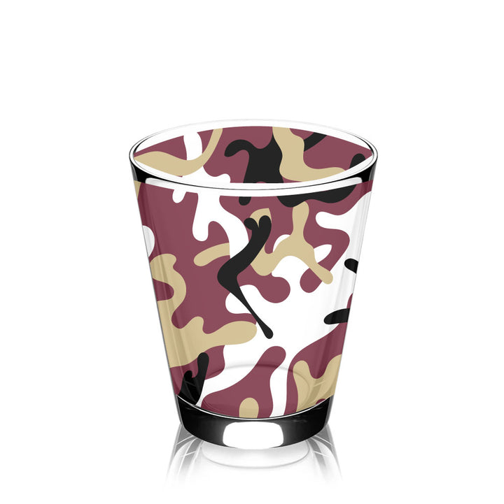 Florida State Gameday Camo Rocks Glass