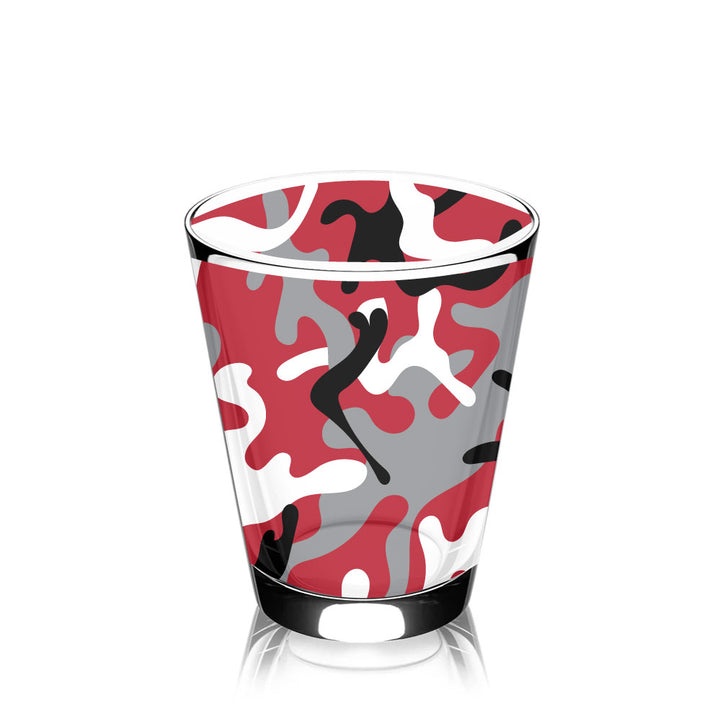 Georgia Gameday Camo Rocks Glass