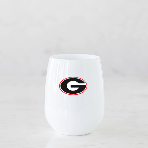 University of Georgia Unbreakable Wine Glasses