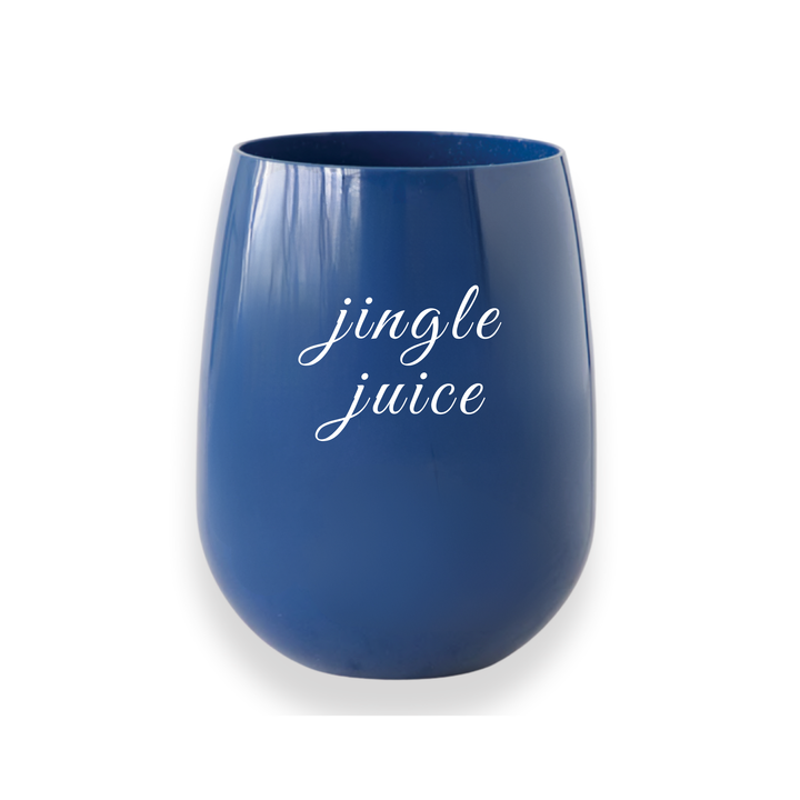 "Jingle Juice" Stemless Wine – Choose Cup Color