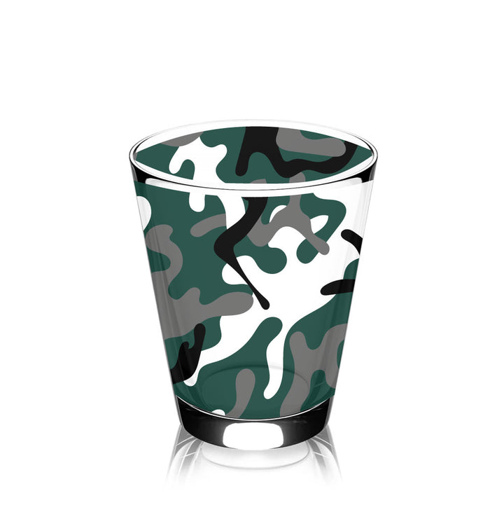 Michigan State Camo Unbreakable Rocks Glass