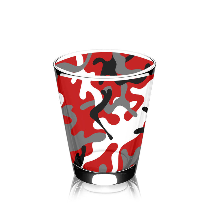 Ohio State Gameday Camo Rocks Glass