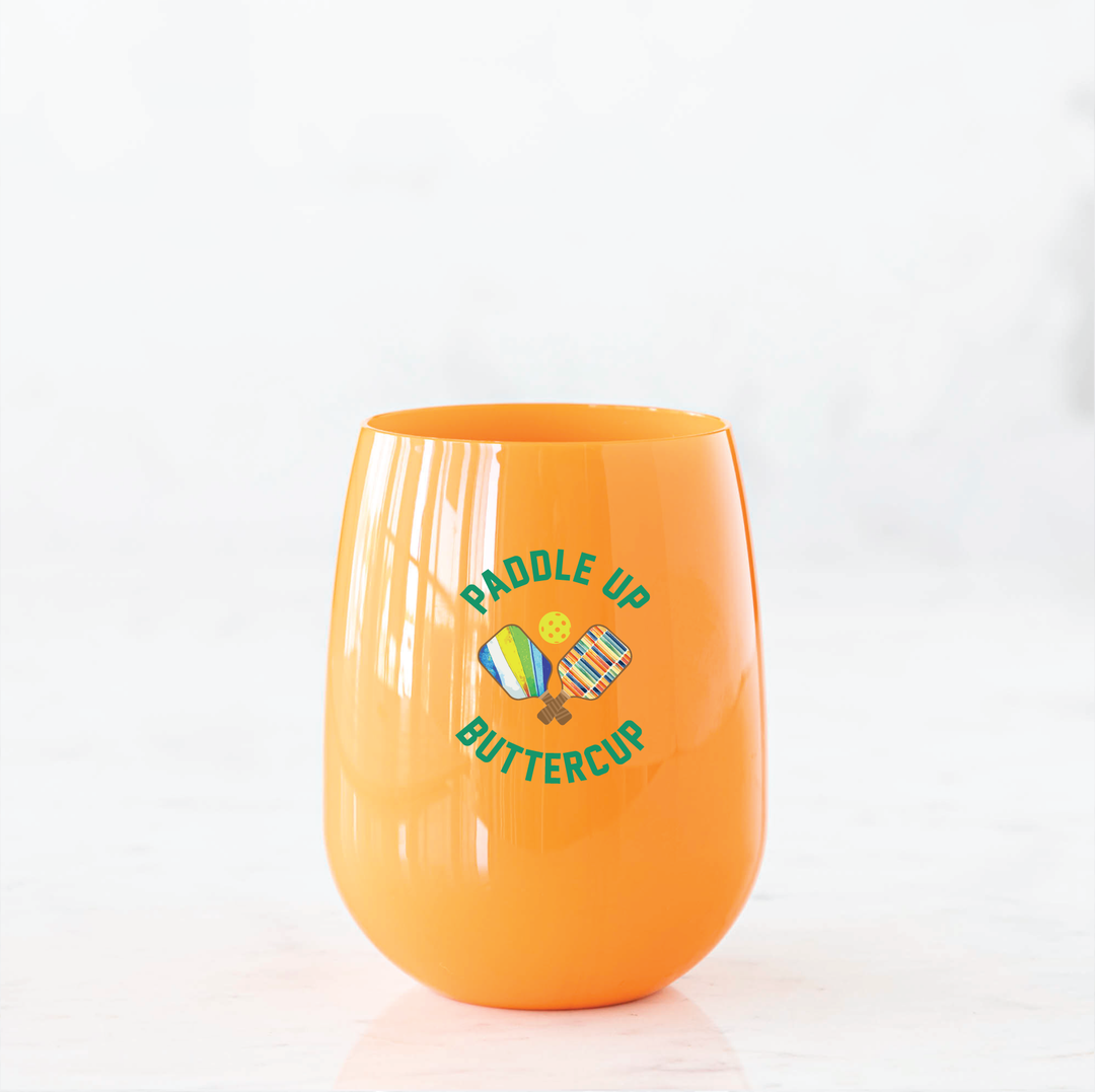 Stemless Wine - Pickleball Paddle Up!